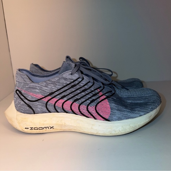 Nike Men’s Flyknit ZoomX Blue Grey Pink Running Shoes Size US 11 DM3142-002 Used main image 9